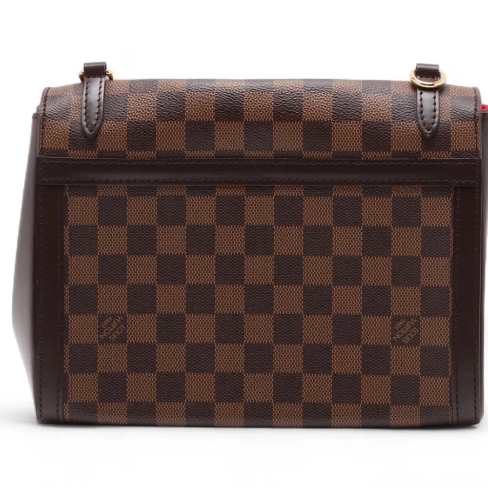 ‼️RARE❤️Louis Vuitton Damier Ebene shoulder bag studded LV handbag LV trunk bag - Picture 15 of 17